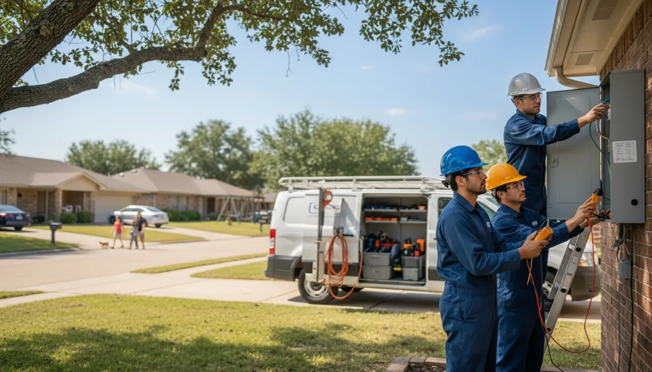 Certified electrician providing emergency electrical services in Zieglerville, PA